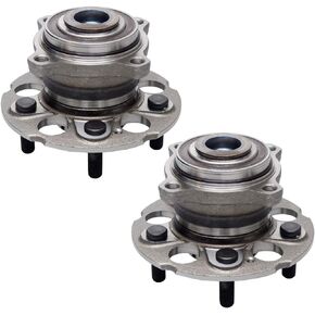 512344 x2 (Fit Vehicles w/FWD Only) Rear Wheel Bearing and Hub Assembly Compatible with 2007-2011 Ho-nda CR-V, 2012-2015 Crosstour, 2010-2011 Accord Crosstour [5 Stud Hub]