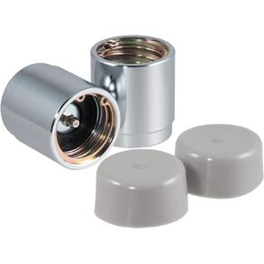 CURT 22178 1.78-Inch Trailer Wheel Bearing Protectors and Dust Covers, 2-Pack, Chrome