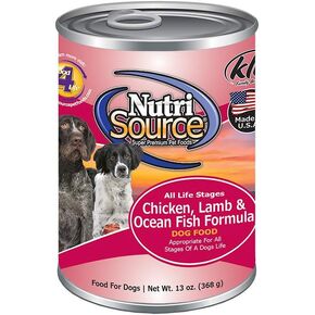 NutriSource Chicken Lamb & Fish Canned Dog Food 12/13 oz Case