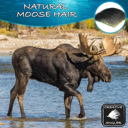Moose Hair to Make Flies for Fly Fishing - Fly Fishing Accessories - Naturally Colored - Fly Fishing Equipment for Fly Fishing Hooks - Great for Any Fishing Tackle Box in Saudi Arabia