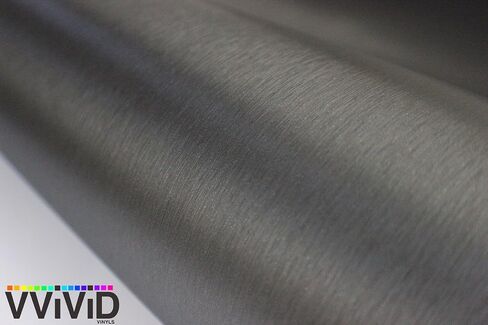 VVIVID XPO Gunmetal Grey Brushed 5 Feet x 1 Foot Car Wrap Vinyl Roll with Air Release Technology in Saudi Arabia