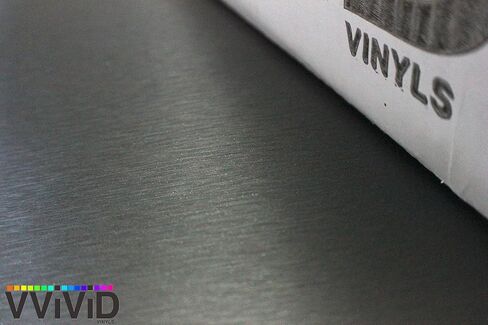 VVIVID XPO Gunmetal Grey Brushed 5 Feet x 1 Foot Car Wrap Vinyl Roll with Air Release Technology in Saudi Arabia