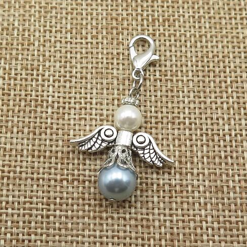 Something blue angel Wedding Bouquet Charm Wedding Gift Gift For Daughter Blue Gift for Bride in Saudi Arabia