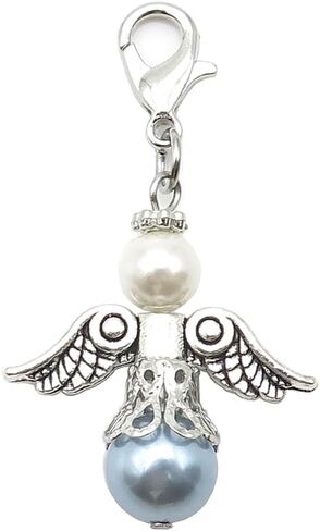 Something blue angel Wedding Bouquet Charm Wedding Gift Gift For Daughter Blue Gift for Bride in Saudi Arabia