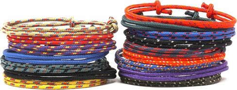 3 قطع من سوار الصداقة ذو العقدة المصنوعة يدويًا من حبل التخييم الصيفي in Kuwait