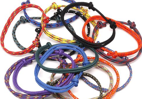 3 قطع من سوار الصداقة ذو العقدة المصنوعة يدويًا من حبل التخييم الصيفي in Kuwait