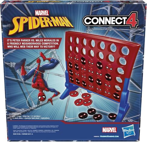 Hasbro Gaming Connect 4 Marvel Spider-Man Edition, Strategy Board Game for 2 Players, Ages 6 and Up (Amazon Exclusive) in Kuwait