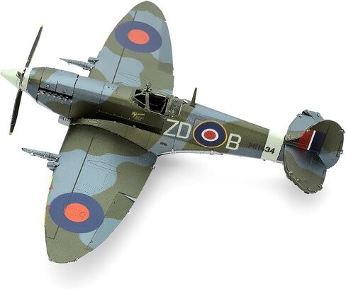 Fascinations Metal Earth Supermarine Spitfire Color 3D Metal Model Kit Bundle with Tweezers in Saudi Arabia