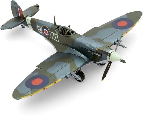 Fascinations Metal Earth Supermarine Spitfire Color 3D Metal Model Kit Bundle with Tweezers in Saudi Arabia