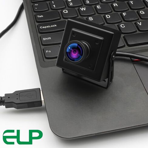 ELP Global Shutter USB Camera Wide Angle Webcam for Computer 1080P 90fps Lightburn Camera for Laser Engraver USB2.0 PC Camera High Frame USB Security Camera for Raspberry Pi (120° low distortion lens) in Saudi Arabia