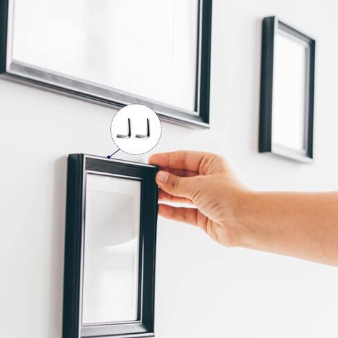 Square Bend Hooks, M4.7-50x18mm Right-Angle L Shaped Hooks 7 Shape Self-Tapping Screw Hooks for Hanging Heavy Duty Thing, Hang Display Medal Jewelry, Zinc Plated 50 PCS in Kuwait