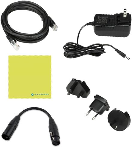 Enttec 70407 ODE MK3 Two-Universe Bidirectional DMX Ethernet Gateway Bundle w/DMX Adapter 5 Pin(M) to 3 Pin(F) XLR and Liquid Audio Polishing Cloth in Saudi Arabia