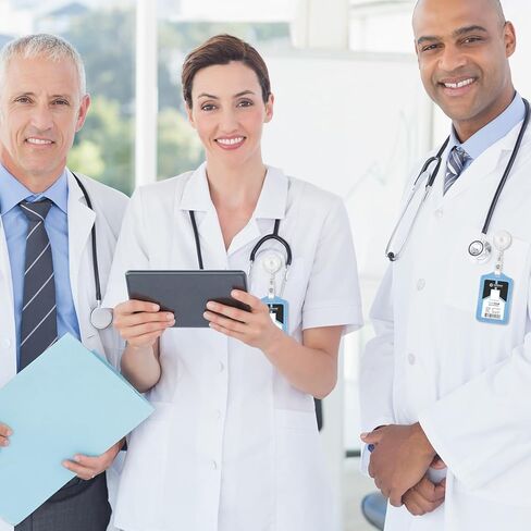 12 حزمة من بكرات الشارات مع مشبك التمساح وحامل شارة قابل للسحب مع مشابك للمعلمين والطلاب وعمال المكاتب (شفاف شفاف) in Kuwait