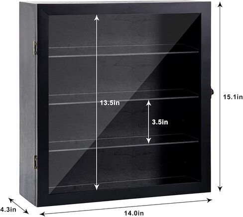حافظة عرض شخصيات صغيرة مع ضوء LED، صندوق عرض مصغر قابل للتجميع للأشياء الصغيرة، إطار عرض لشخصيات فانكو بوب الصغيرة، منظم ألعاب صغيرة لتخزين الأشكال على الحائط الشفاف in Kuwait