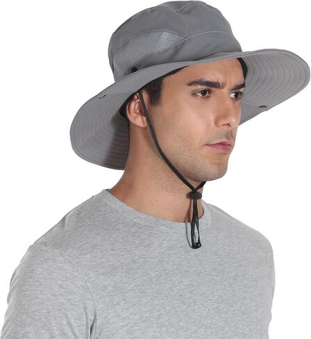 Men's Sun Hat Summer UV Protection Waterproof for Gardening Safari Beach Fishing Hiking in Saudi Arabia