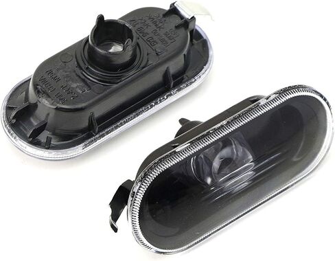 iJDMTOY Euro Smoked Lens Bumper & Fender Side Marker, Repeater Light Housing Combo Compatible With Volkswagen: 1999-2005 MK4 Golf GTI R32 Rabbit Jetta, Replace OEM Sidemarker Lamps in Saudi Arabia