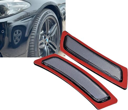 Side Marker Fender Reflector Lights Compatible with 2011-2016 BMW F10 5-SERIES (DARK SMOKE) in Saudi Arabia