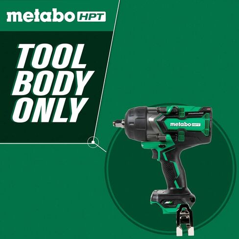 Metabo HPT 36V MultiVolt™ Cordless Impact Wrench | Tool Only - No Battery | Mid-Torque | ½-Inch Drive | 4-Stage Speed Switch | Auto Stop/Auto Slow System | IP56 Dust & Water Resistant | WR36DGQ4 in Saudi Arabia