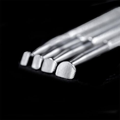 أداة ختم جلدية من Singring طوابع Beveler متقلب 304 من الفولاذ المقاوم للصدأ أدوات نحت احترافية للحرف اليدوية (4 قطعة) in Kuwait