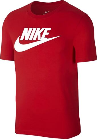 Nike Men's Dri-Fit Sportswear Logo Short Sleeve T Shirt (X-Large, University Red/White) in Saudi Arabia