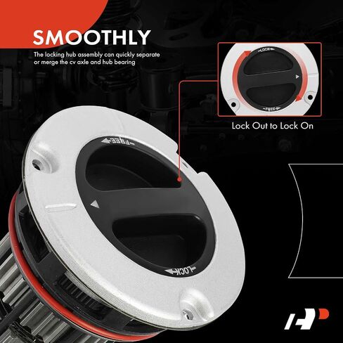 مشغل محور القفل اليدوي 4WD A-Premium متوافق مع Ford F-250 Super Duty، F-350 Super Duty، F-450 Super Duty، F-550 Super Duty، 2005-2020، السائق الأمامي أو جانب الراكب in Saudi Arabia