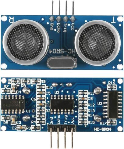 12 قطعة HC-SR04 وحدة استشعار المسافة بالموجات فوق الصوتية لـ Nano Robot XBee ZigBee من ElecRight لأجهزة استشعار القرب بالموجات فوق الصوتية وكاشفات الحركة (12 قطعة) in Saudi Arabia