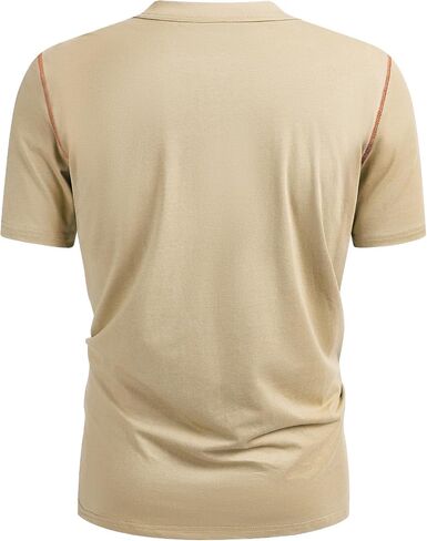 قمصان Hardaddy الرجالية بأكمام قصيرة من Henley كاجوال صيفية خفيفة الوزن بأزرار Henley صلبة in Saudi Arabia