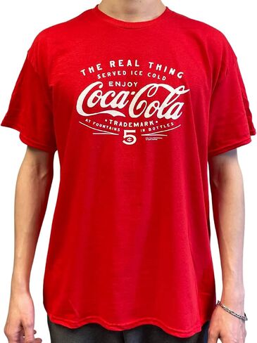 BRIEF INSANITY Coca-Cola Classic Coke T-Shirt - Vintage Ultra-Soft, Short Sleeve (S-XXL) in Saudi Arabia