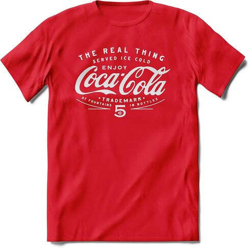 BRIEF INSANITY Coca-Cola Classic Coke T-Shirt - Vintage Ultra-Soft, Short Sleeve (S-XXL) in Saudi Arabia