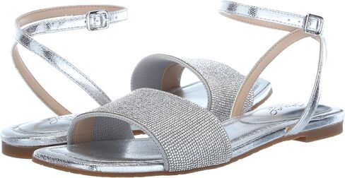 Jewel Badgley Mischka Hadley Flat Sandals with Ankle Strap in Saudi Arabia