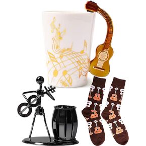 كوب موسيقى الجيتار، كوب موسيقى الجيتار، هدايا الجيتار، أكواب قهوة الجيتار، كوب سيراميك الجيتار، هدايا للاعبي الجيتار، كوب الجيتار، هدايا الجيتار لمحبي الموسيقى، هدايا مدرس الجيتار in Kuwait