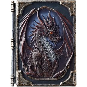 Vintage 3D embossed notebook, hand-engraved blank diary, magic dragon notebook, premium hardcover Hardcover Travel Notepad, sketch book，christmas halloween birthday holiday gifts