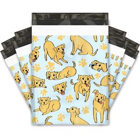 10x13 (100) Dogs Designer Poly Mailers Shipping Envelopes Premium Printed Bags