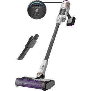 Shark IW1111 Detect Pro Cordless Stick HEPA Filter, QuadClean Multi-Surface Brushroll, Lightweight Vacuum, Includes 8" Crevice Tool, Up to 40-Minute Runtime, Dark Grey (Renewed)