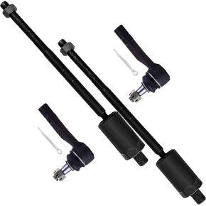 SCITOO 4pcs 2WD 4WD Front Suspension Kit Inner Tie Rod End Outer Tie Rod End Fit 2002-2005 For Ford Explorer For Mercury Mountaineer