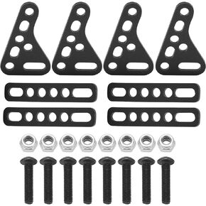 VGEBY RC Damper Mount, Aluminum Alloy RC Shock Strut Damper Bracket Mount for 1/8 1/10 1/12 1/16 Remote Control Cars(Black) Car Model Accessory Rc Rock Crawler Shock Mount Rc Shock Mounts