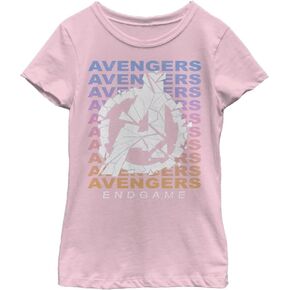 Marvel Girl's Avengers Gradient Logo T-Shirt