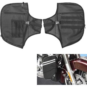 Highway Crash Bar Cover Soft Lowers Chaps Leg Warmer bag With storage bag Tactical Military Water Bottle Pouch Compatible With For Touring Street Glide Road King Road Electra Glide 1980-2024