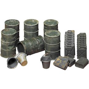 Tamiya Models Oil Drums/Jerry Cans/Buckets