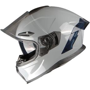 1Storm Motorcycle Full Face Helmet Ghost Street Bike Smoked Inner Visor Dual Visor Sun Shield: HJAH15
