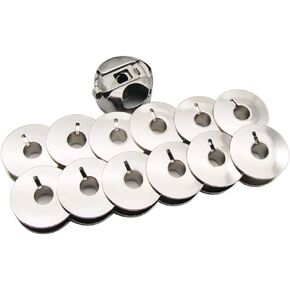 ckpsms Brand - Bobbin CASE & BOBBINS #173058+55623S 12PCS Compatible with/Replacement for Singer Brand 206,206K,206W, 306,306W