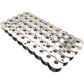 CKPSMS Brand - #203470 Steel BOBBINS Compatible with CONSEW 225 226RB 227 Singer 111W 212W JUKI LU-562 + (50 PCS)