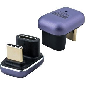 وصلة USB C بسرعة 40 جيجابت في الثانية، قطعتان، موسع محول USB C أنثى إلى أنثى، محول USB من النوع C، يدعم الشحن السريع 240 وات 8K 60 هرتز 4K 120 هرتز متوافق مع Thunderbolt 4/3 MacBook Pro/Air، iPhone