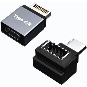 USB 3.1 Type E to Type C Extension Adapter, Gen 2 (10 Gbit/s) USB 3.1 Type-E Male Port to Type-C Female Port and Type E Female/Type C Male Internal Adapter Cable