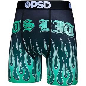 PSD Men's Its Lit Micro Mesh Boxer Briefs, Black, L