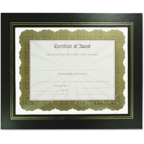 NuDell 21202 Leatherette Document Frame, 8-1/2 x 11, Black, Pack of Two