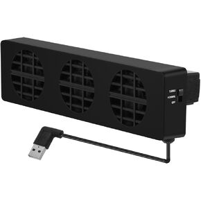 ASHATA External USB Cooling Fan for Switch Docking Station with 3 Fans, USB Power Cooler Stand with Adjustable Speed Control for Switch NS Console