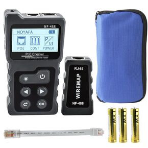 Cable and Network Tester NF-388 Measure Network LAN Cable Length Cables Continuity Test Wire Tracker RJ45 RJ11 Ethernet Cable Tester