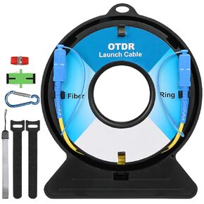 OTDR Fiber Tester Extension Cord Dead Zone Eliminator SC/UPC-SC/UPC 1000M OTDR Launch Cable Box Extension Cord Single Mode Launch Cable Extension Cord OTDR Extension Cord for Fiber Tester