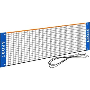 Eastgoing 10 ft Mini Portable Soccer Tennis Net | Pickleball Net for Driveway Backyard. Easy Assemble Beach Tennis Net -（Only Net）